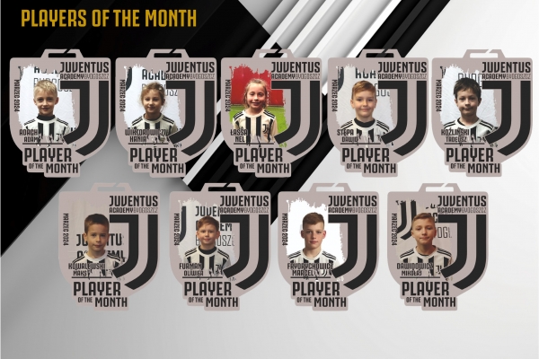 Zawodnicy miesiąca Juventus Academy Bydgoszcz🏳️🏴- Marzec 2024